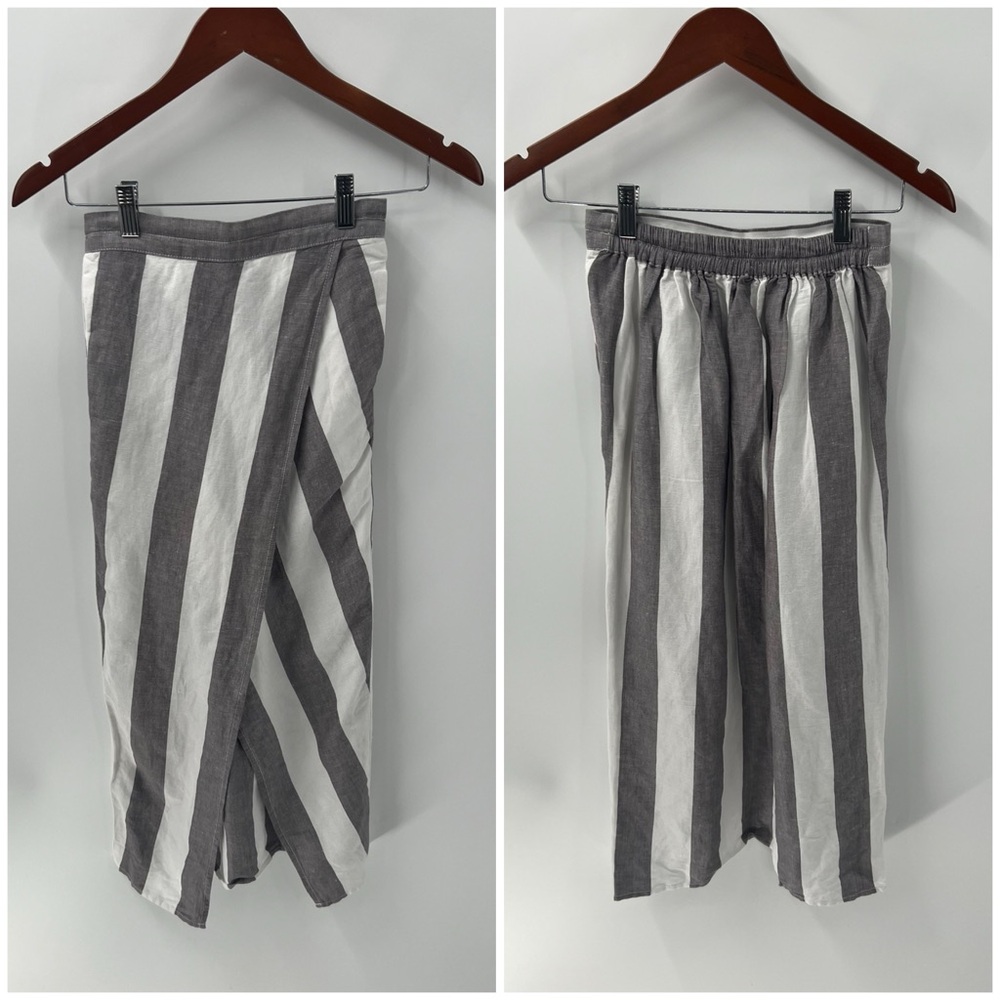 Madewell stripe overlay midi skirt - Picture 3 of 8